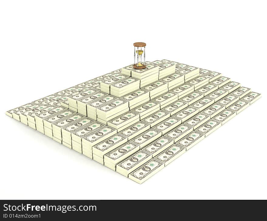 Currency pyramid built time