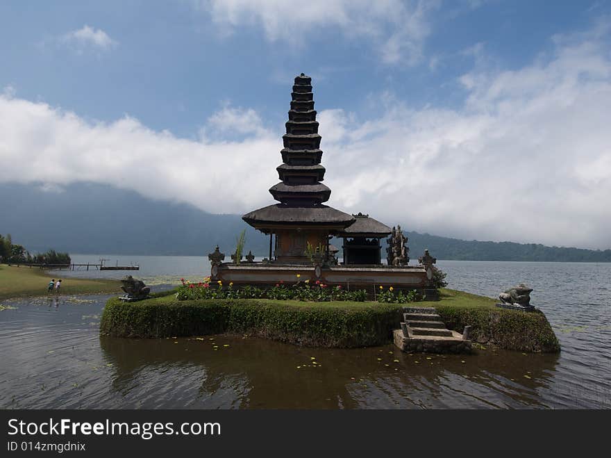 Lake Bratan at Bedugul on the island of Bali is a beautiful place. Lake Bratan at Bedugul on the island of Bali is a beautiful place.