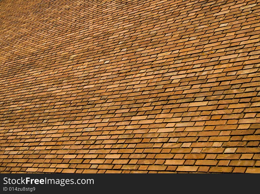 Brick wall from interesting angle