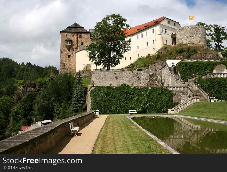 A beautiful castle called Becov in the Czech republic. A beautiful castle called Becov in the Czech republic