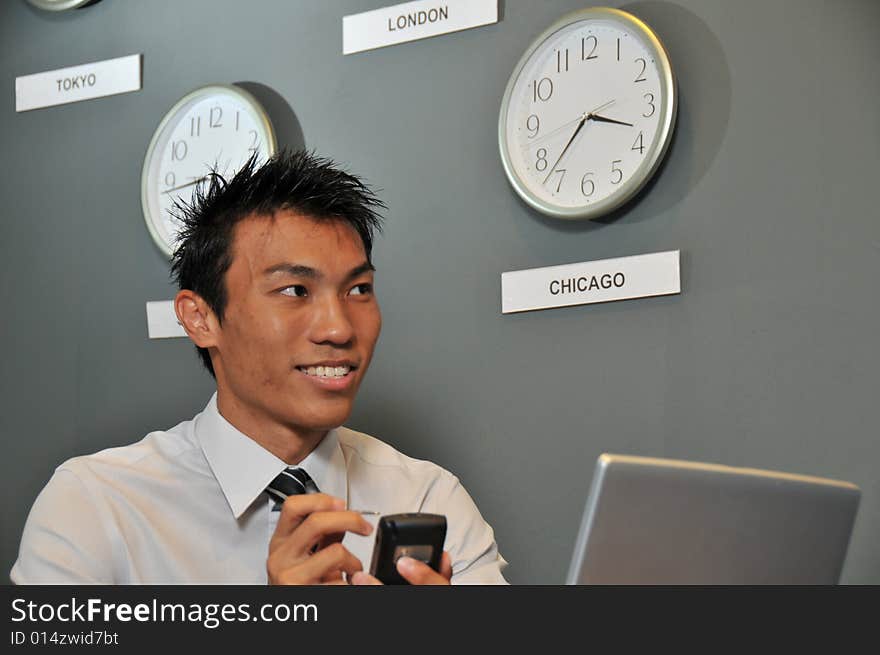 Business Office with Clocks 2