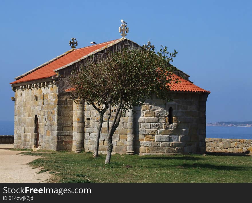 Small church by the sea