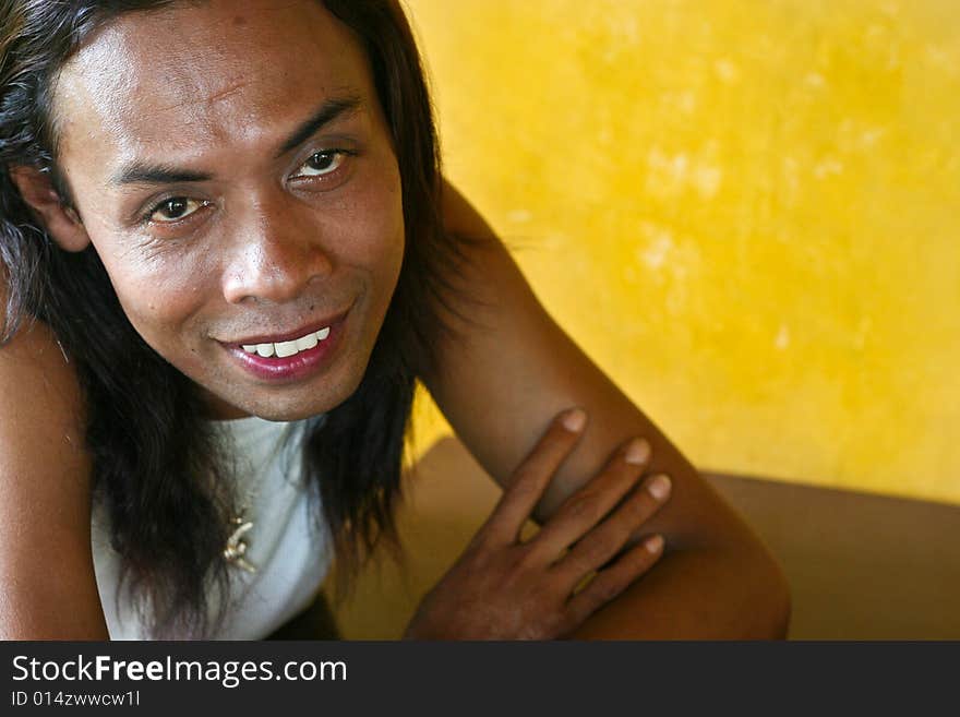 Portrait of a happy man from Thailand. Portrait of a happy man from Thailand.