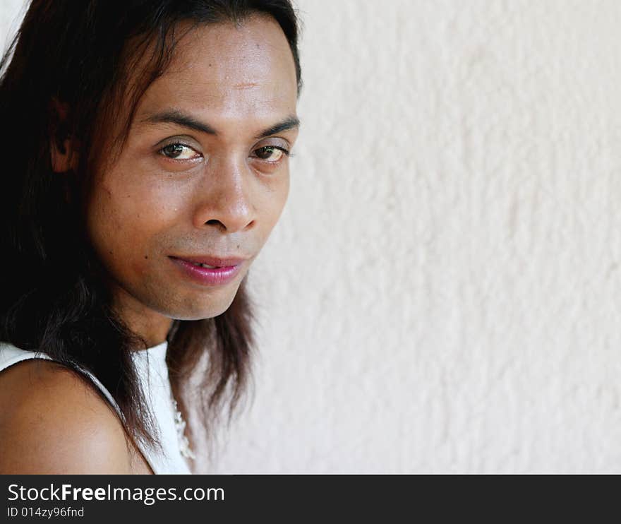 Close-up portrait of a man from Thailand. Close-up portrait of a man from Thailand.