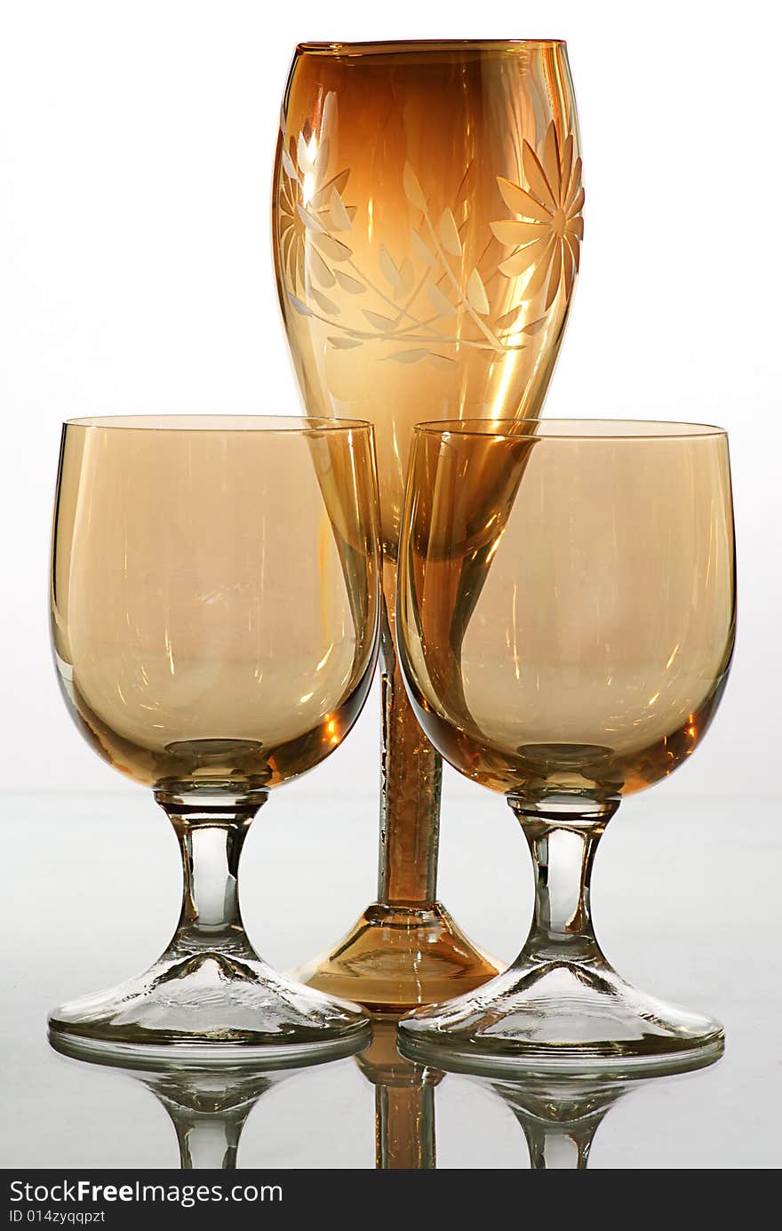 Bocal and wine glass