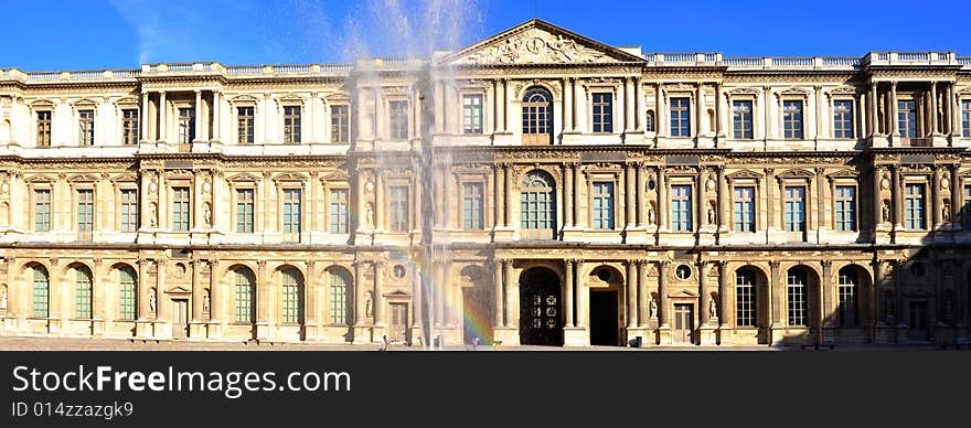 France, Paris: Panoramic View Of The Louvre