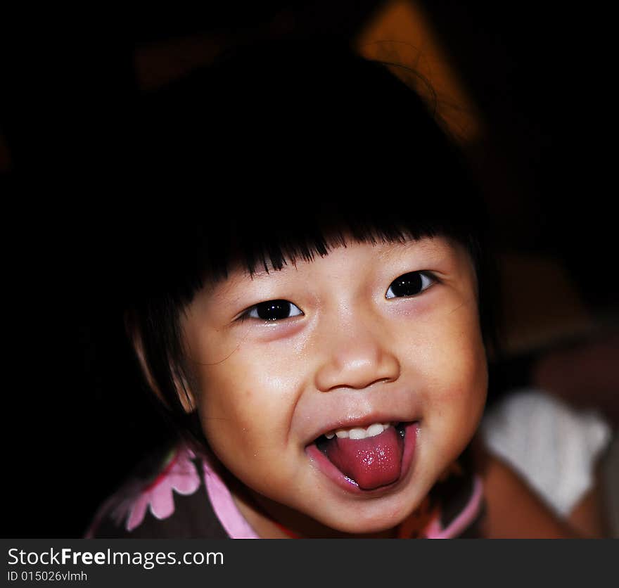 Chinese child smile