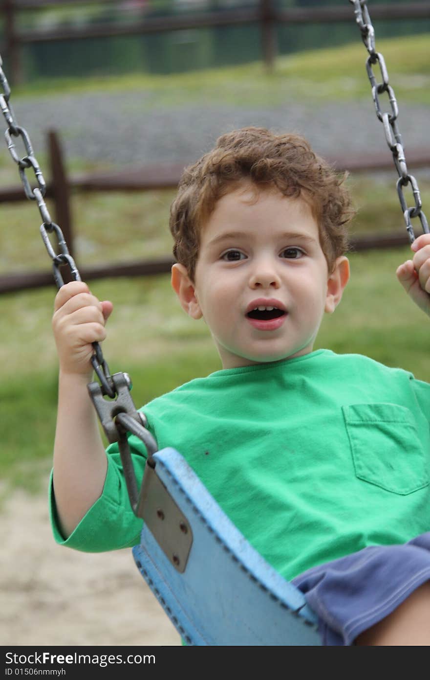 Little boy outdoors