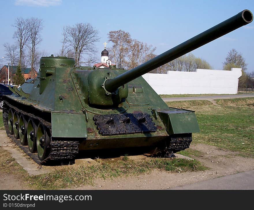 Soviet WW2 Tank Chaser at the open-air museum in Russia