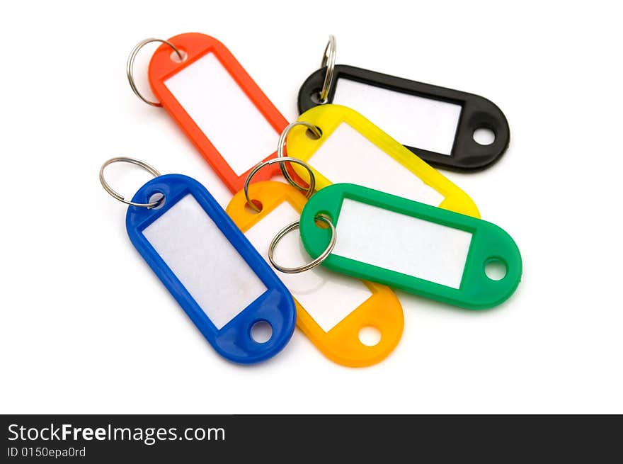 Office key tools on white background