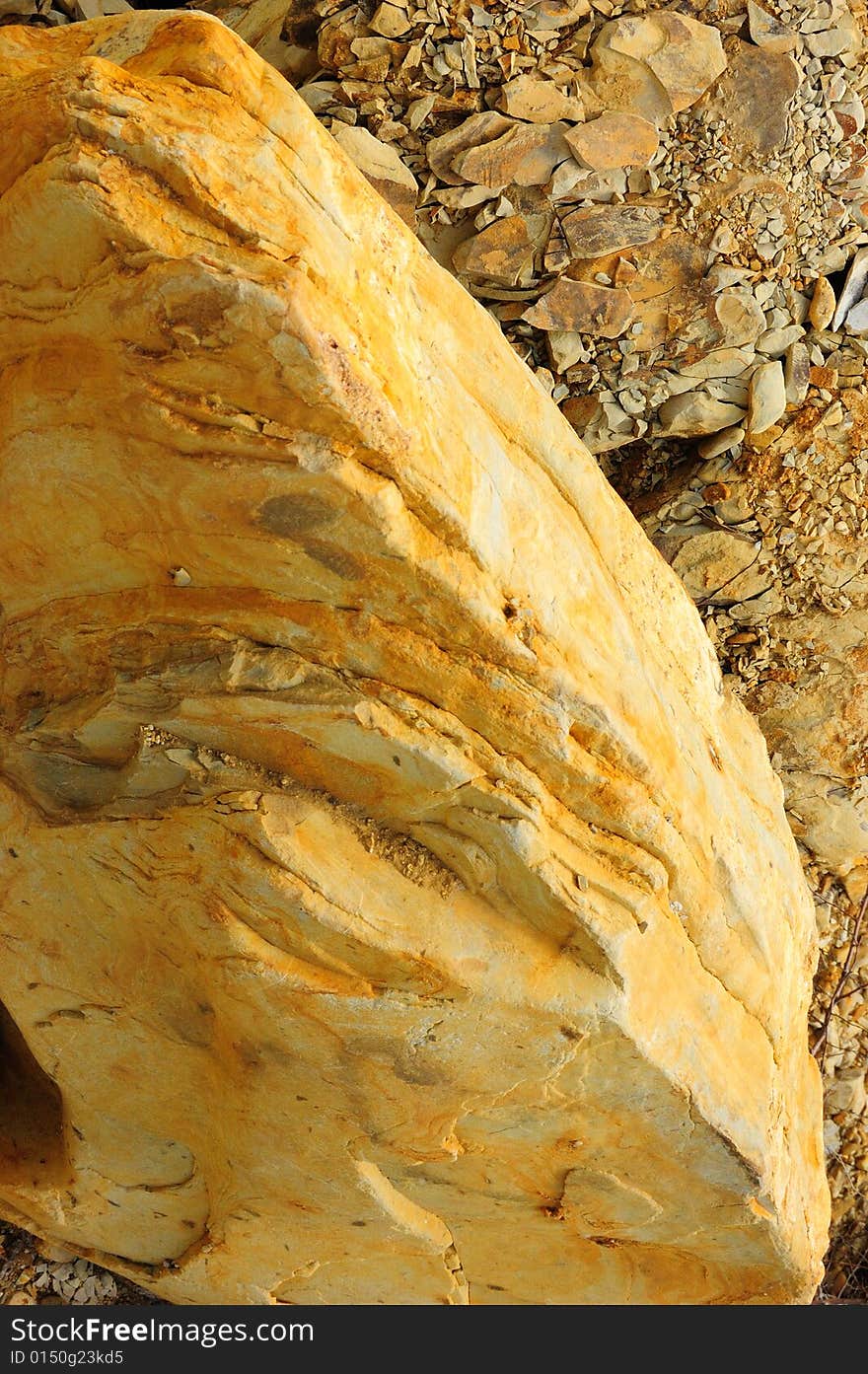 Colored rough yellow surface of rock. Colored rough yellow surface of rock