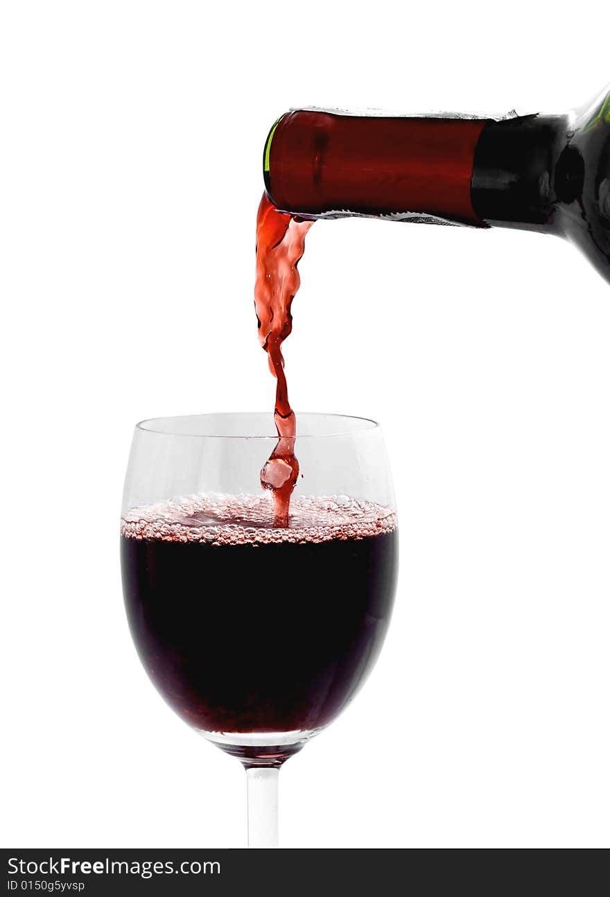 A simple glass of red wine