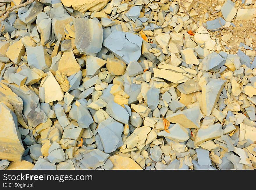 Colored scree in Caucasus mountains