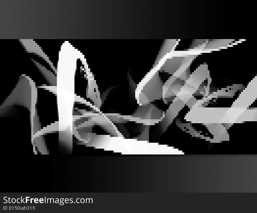 Abstract design, Pixelated black and white background. Abstract design, Pixelated black and white background.