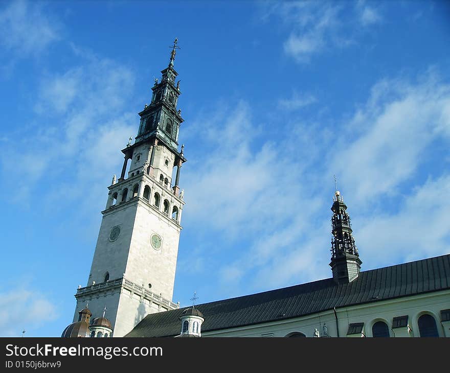 Tower of Pauline Fathers monastery in the city of Częstochowa. Tower of Pauline Fathers monastery in the city of Częstochowa.