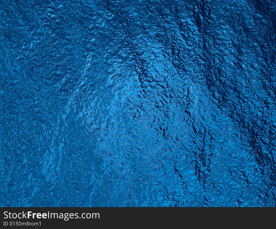 Computer generated blue calm water surface with soft waves