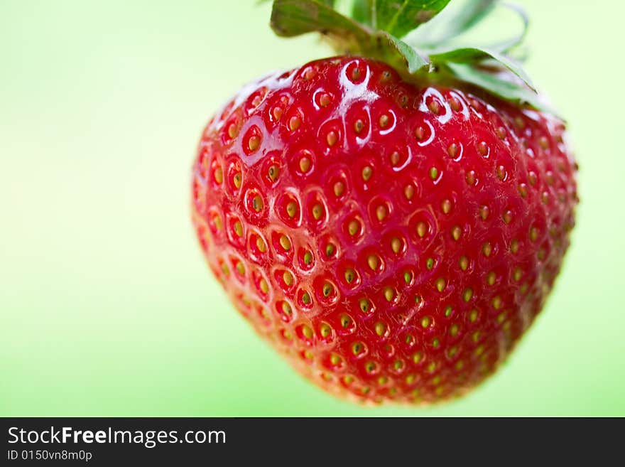 Close up of a delicious strawberry