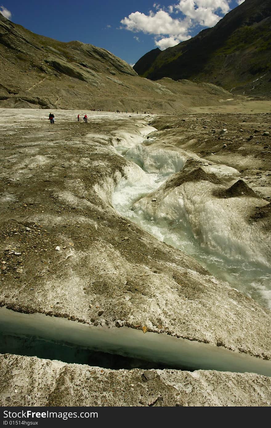 View of Grosslockner glacier in Austria, Europe