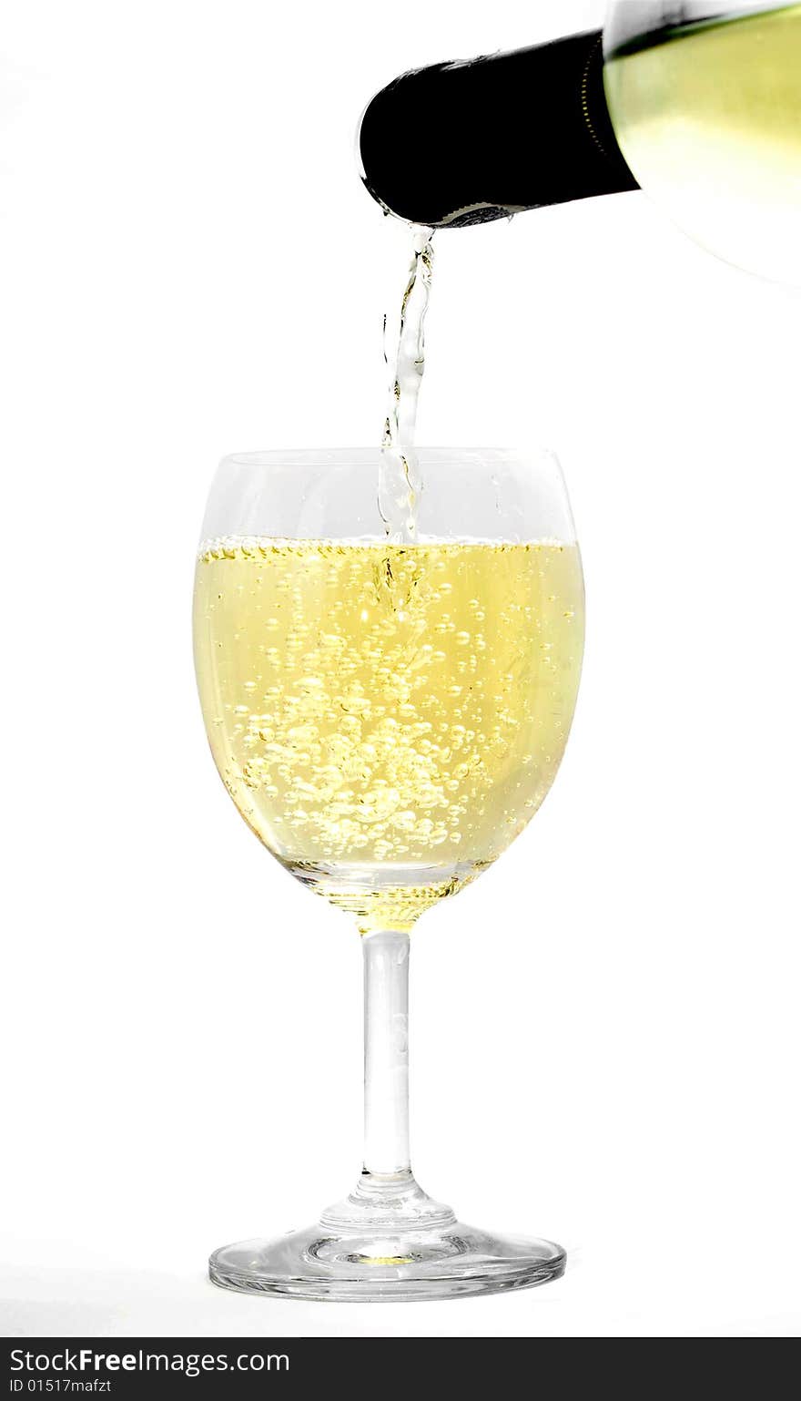 A simple glass of white wine