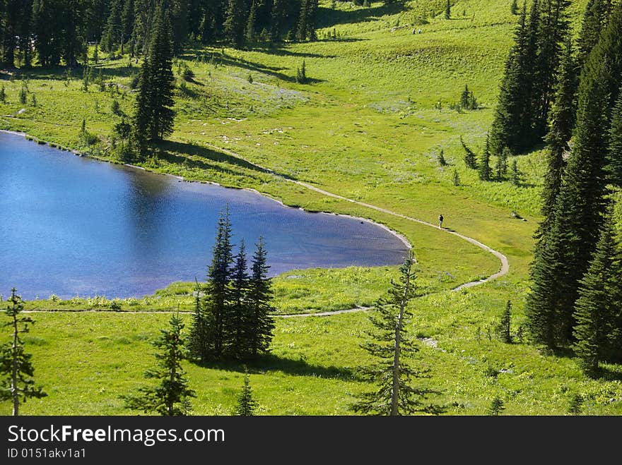 Little road around the lake