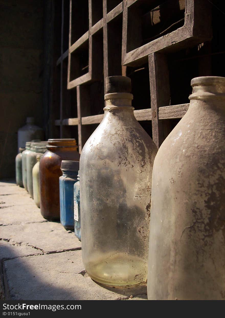 Dusty bottles, timeless picture