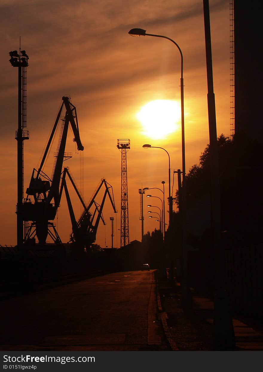 Sunset Over Port