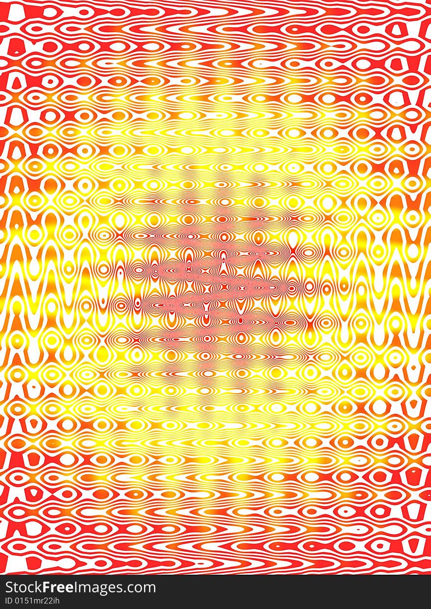 Abstract red yellow background. Illustration