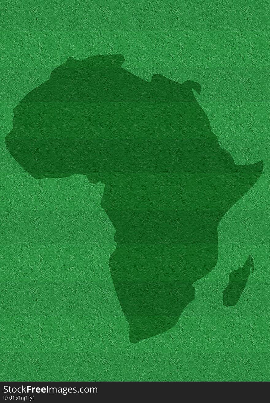 Africa Soccer. Abstract raster illustration with grass texture.