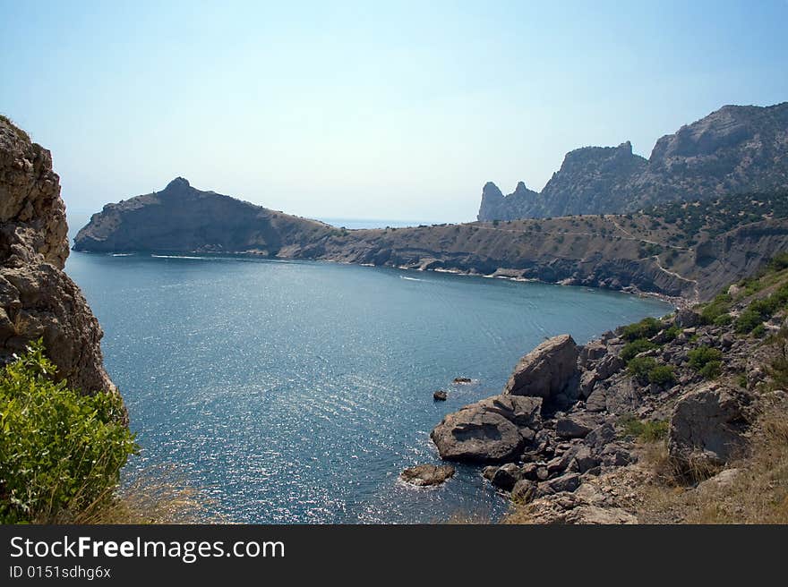 Mountains, sea, sky