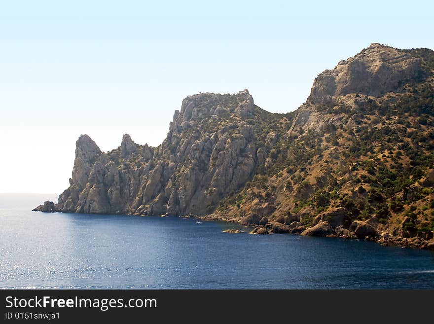 Mountains, sea, sky