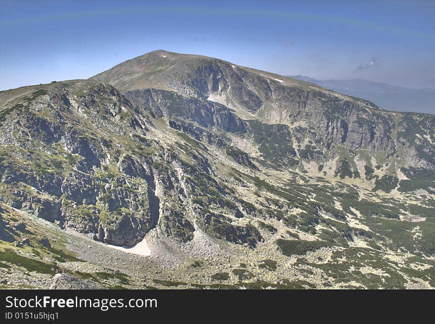 High mountains in Bulgaria picture  taken in late summer in the morning in the rilla mountain. High mountains in Bulgaria picture  taken in late summer in the morning in the rilla mountain