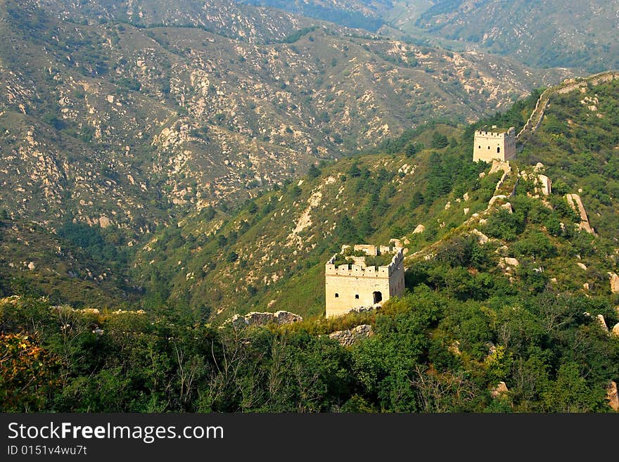 The great wall, hebei, china