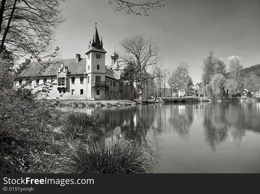 Water Palace Schloss Wolfersdorf, Thüringen, Germany. Water Palace Schloss Wolfersdorf, Thüringen, Germany