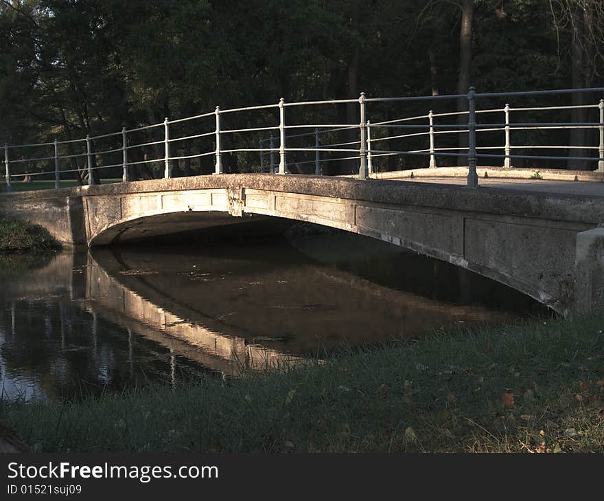 A Bridge In The Setting Sun