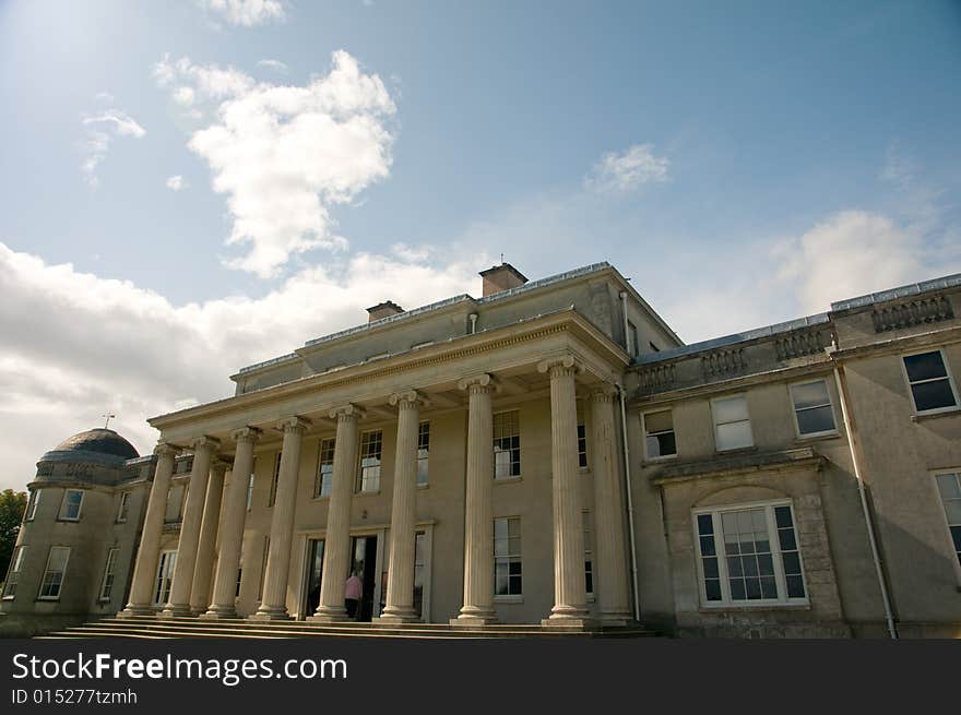 A view of shugborough hall in staffordshire in england. A view of shugborough hall in staffordshire in england