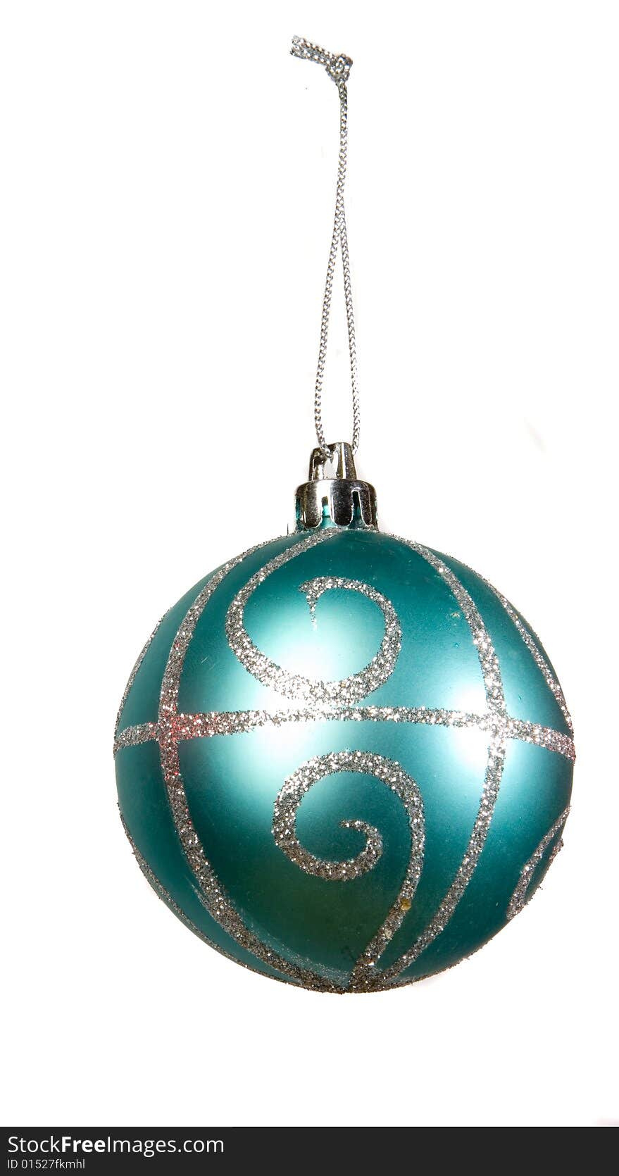 Blue christmas ball