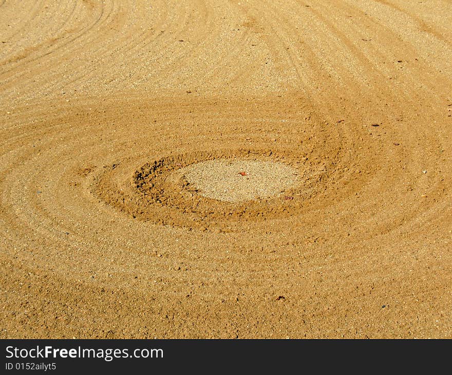 Sand pattern as s background