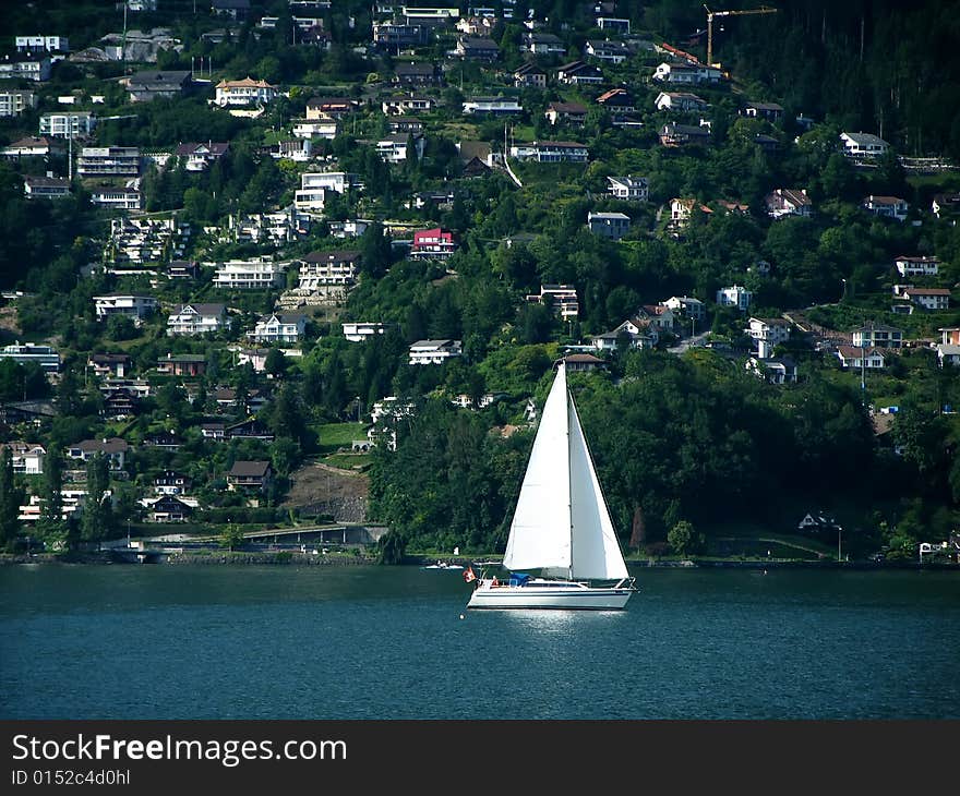 Boat on Lake Lucerne/Luzern (Switzerland)