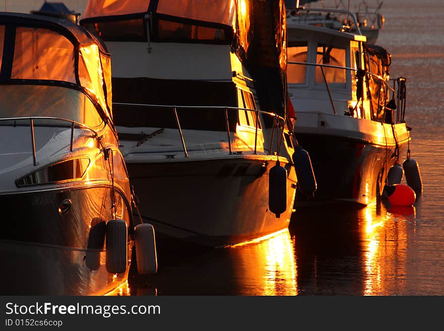 Boats At Sunrise