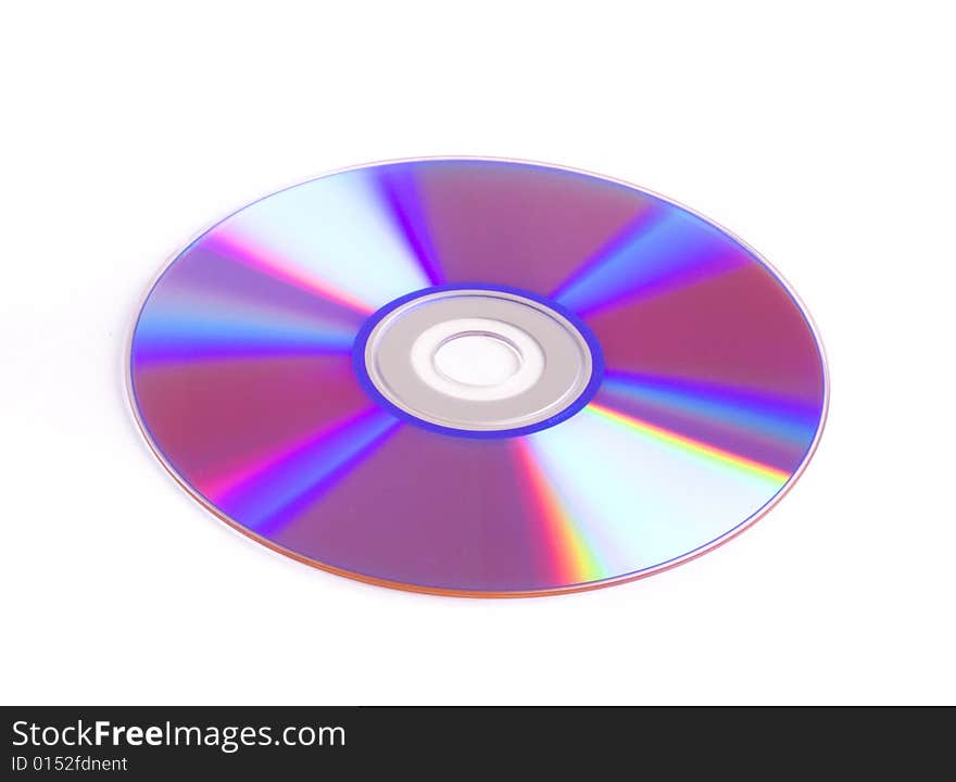 Disk on white