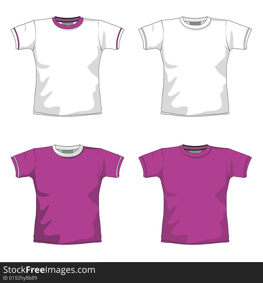 Blank t-shirt violet