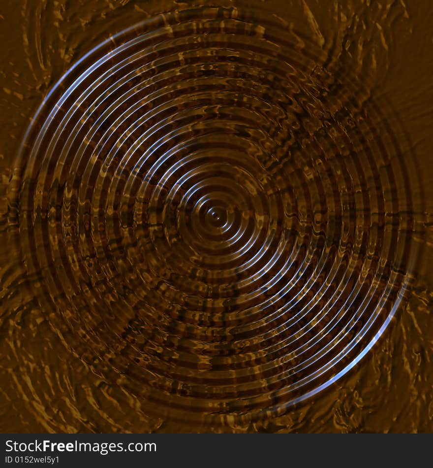 Brown Swirl Golden Texture