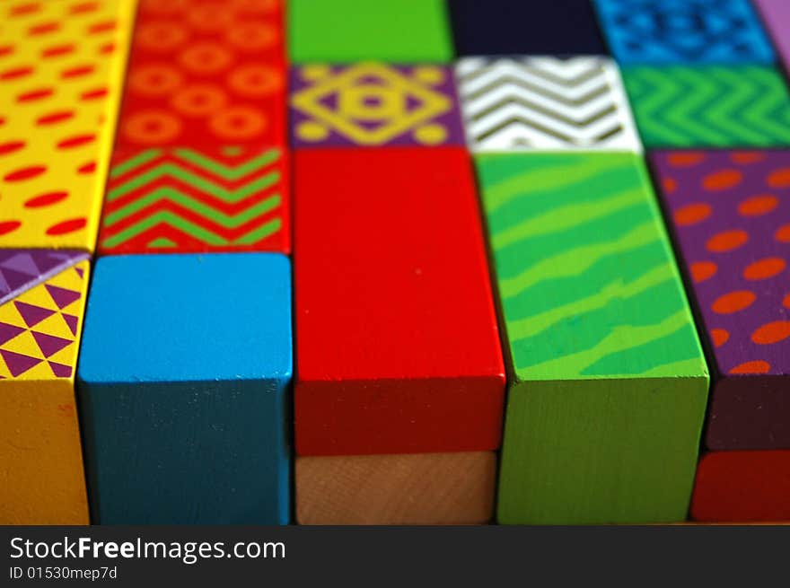 Wooden Blocks Background