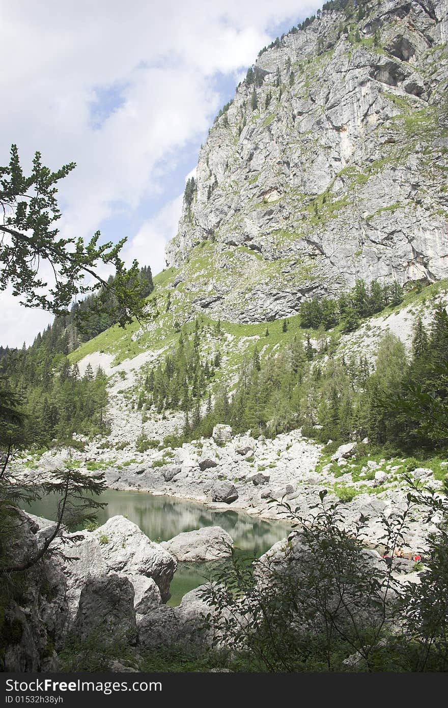 Black lake (Slovenia) in Slovenian national park