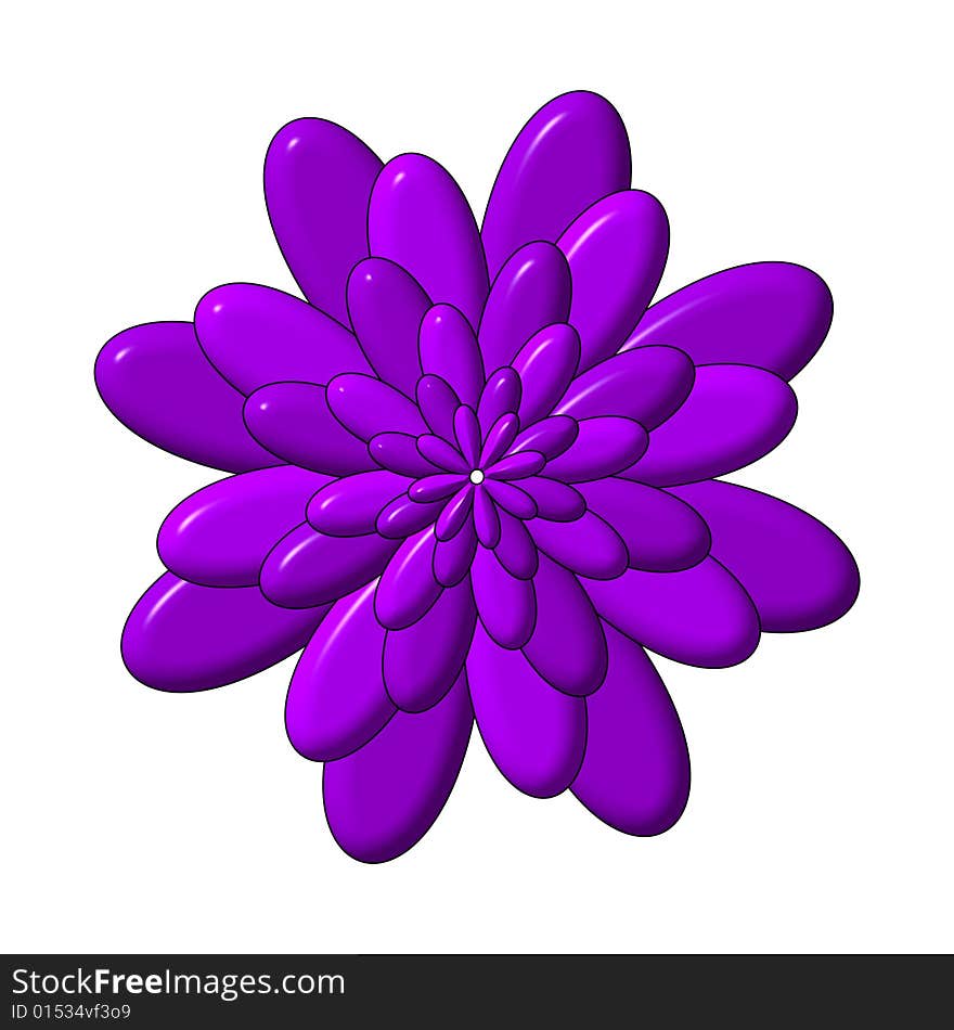 Flower - a computer generated image