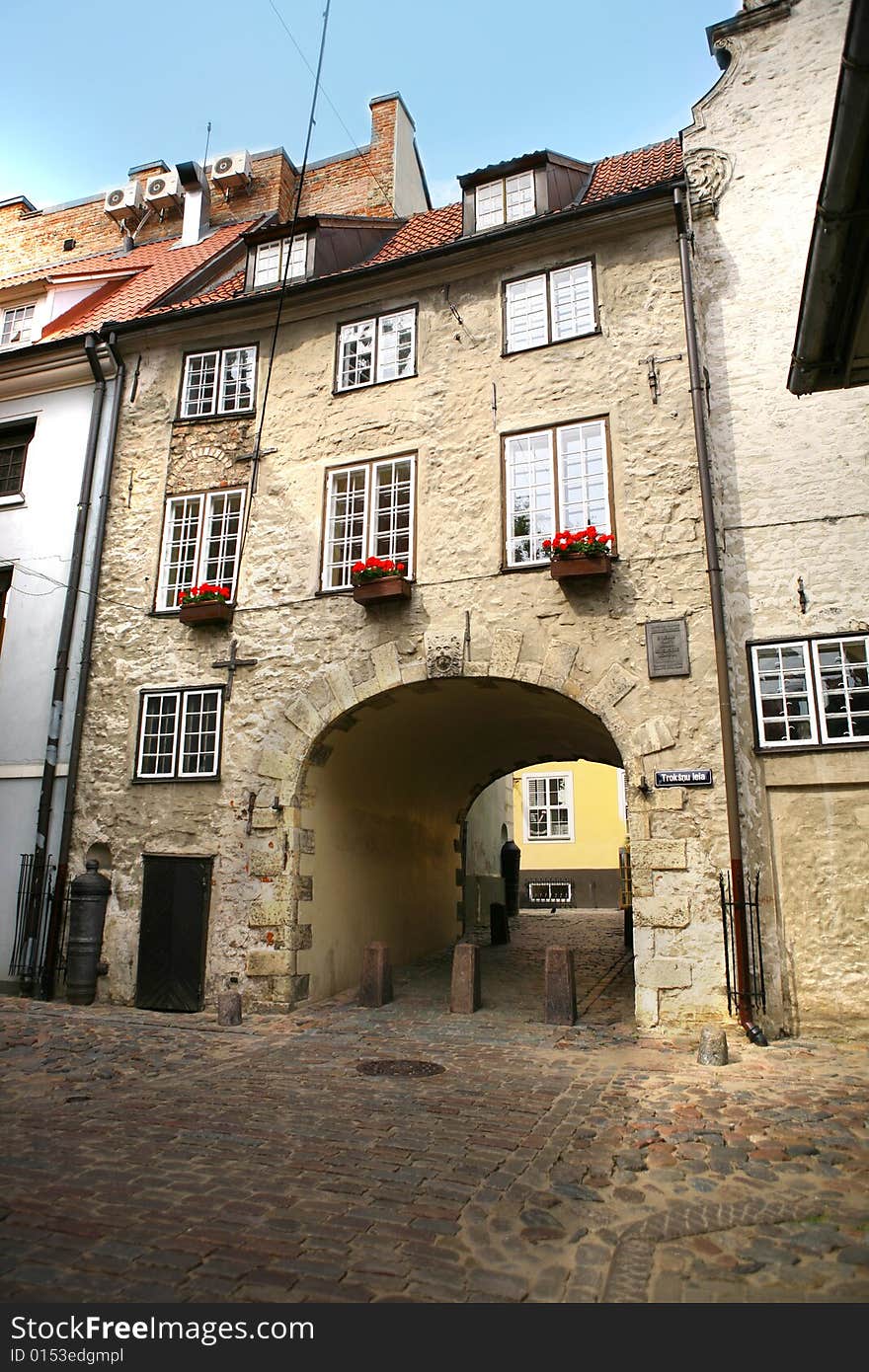 The Swedish gate in Riga. Old town