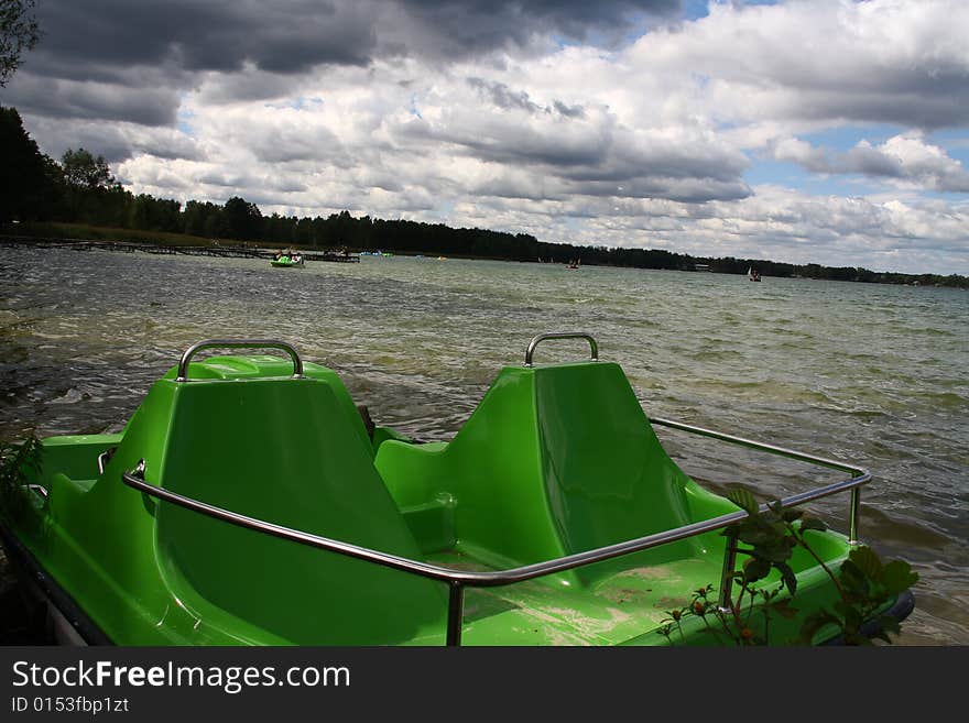 White Lake in Poland, Okuninka. White Lake in Poland, Okuninka