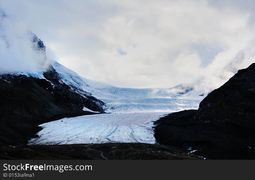 Big glacier in the Canadian Rockies