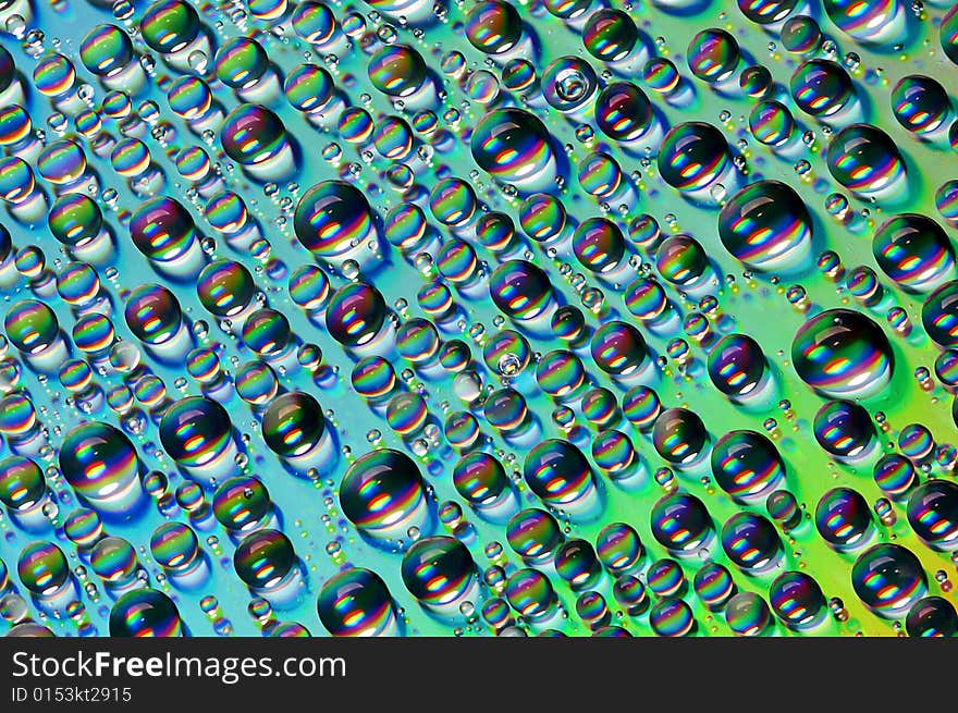 Close-up of water-drops on glass background