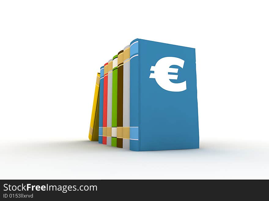 Books with euro symbol